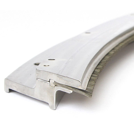 Gas turbine brush seal repaired with replaceable bristle pack