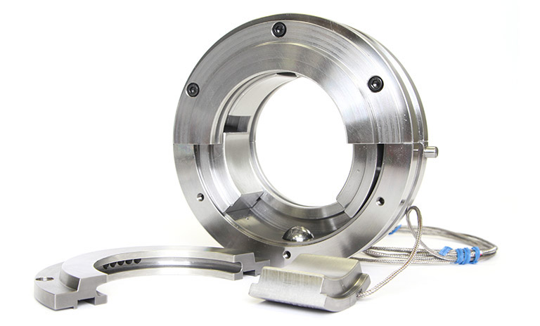 Ball and socket tilt pad journal bearing from Bearings Plus